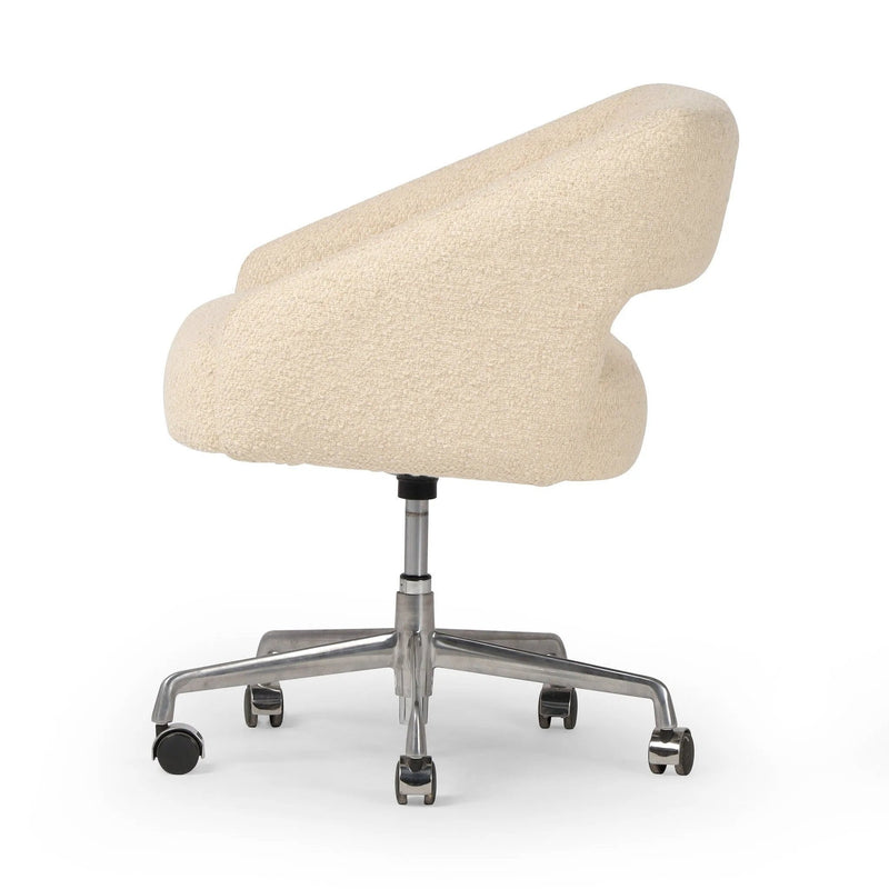 Anne Polished Aluminum Desk Desk Chair | ready to ship!
