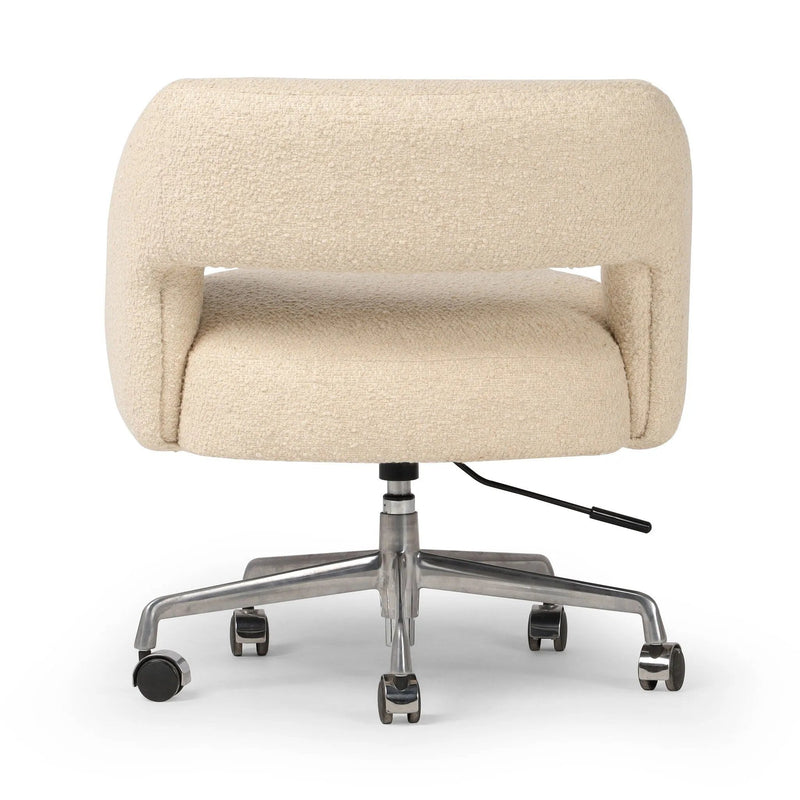 Anne Polished Aluminum Desk Desk Chair | ready to ship!
