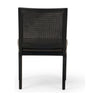Antonia Black Armless Dining Chair | ready to ship!