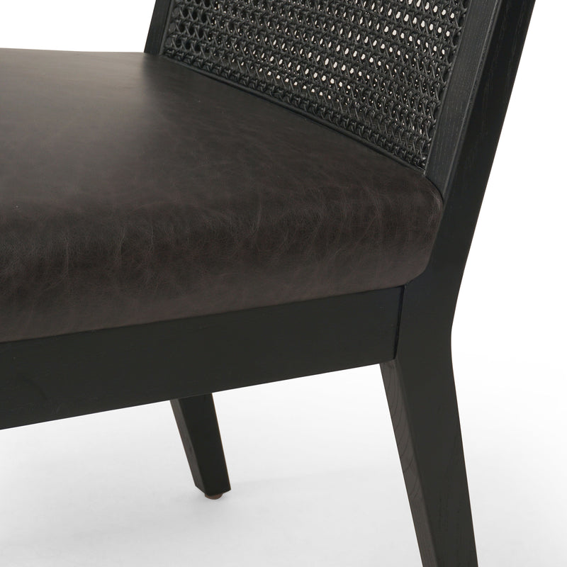 Antonia Black Armless Dining Chair | ready to ship!