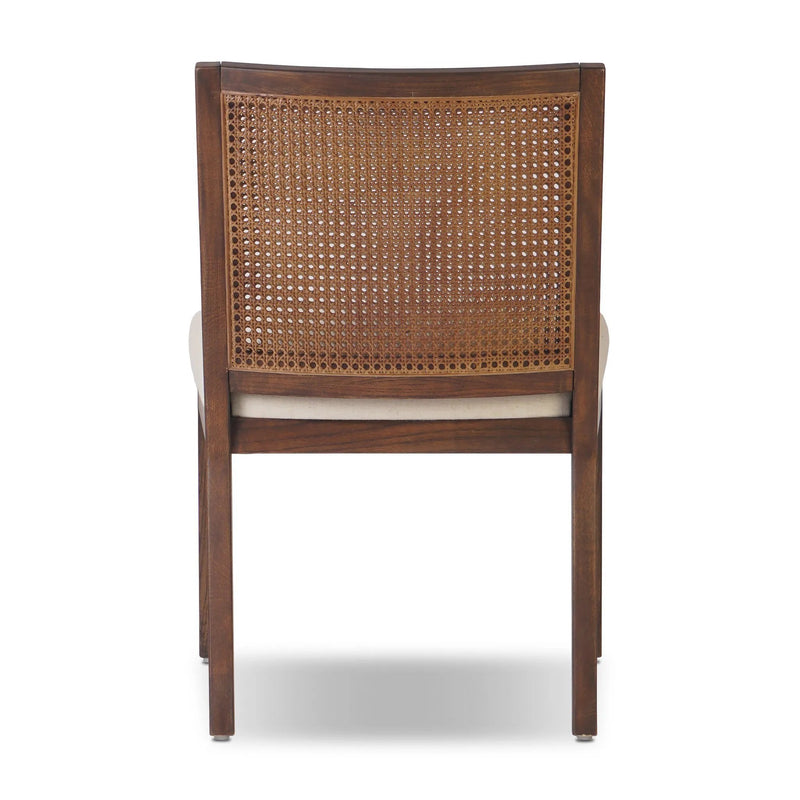 Antonia Savile Flax Cane Armless Dining Chair | shipping 08/25/2025