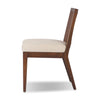 Antonia Savile Flax Cane Armless Dining Chair | shipping 08/25/2025