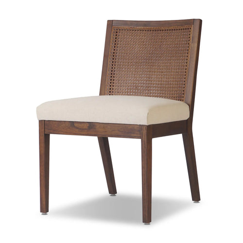 Antonia Savile Flax Cane Armless Dining Chair | shipping 08/25/2025
