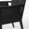 Antonia Sonoma Black Dining Arm Chair | ready to ship!