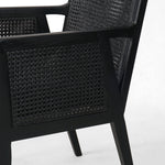 Antonia Sonoma Black Dining Arm Chair | ready to ship!