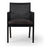 Antonia Sonoma Black Dining Arm Chair | ready to ship!
