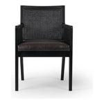 Antonia Sonoma Black Dining Arm Chair | ready to ship!