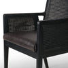 Antonia Sonoma Black Dining Arm Chair | ready to ship!