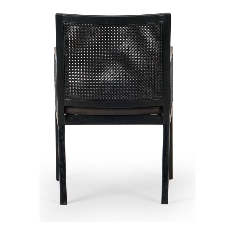 Antonia Sonoma Black Dining Arm Chair | ready to ship!