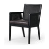 Antonia Sonoma Black Dining Arm Chair | ready to ship!