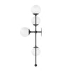 Armstrong Black Gunmetal Opal Matte Glass 4 L Sconce | ready to ship!