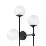 Armstrong Black Gunmetal Opal Matte Glass 4 R Sconce | ready to ship!