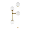 Armstrong Burnished Brass Opal Matte Glass 4 L Sconce | ready to ship!