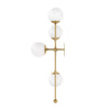 Armstrong Burnished Brass Opal Matte Glass 4 L Sconce | ready to ship!