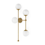 Armstrong Burnished Brass Opal Matte Glass 4 R Sconce | ready to ship!