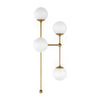 Armstrong Burnished Brass Opal Matte Glass 4 R Sconce | ready to ship!