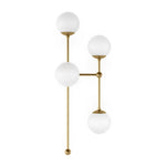 Armstrong Burnished Brass Opal Matte Glass 4 R Sconce | ready to ship!
