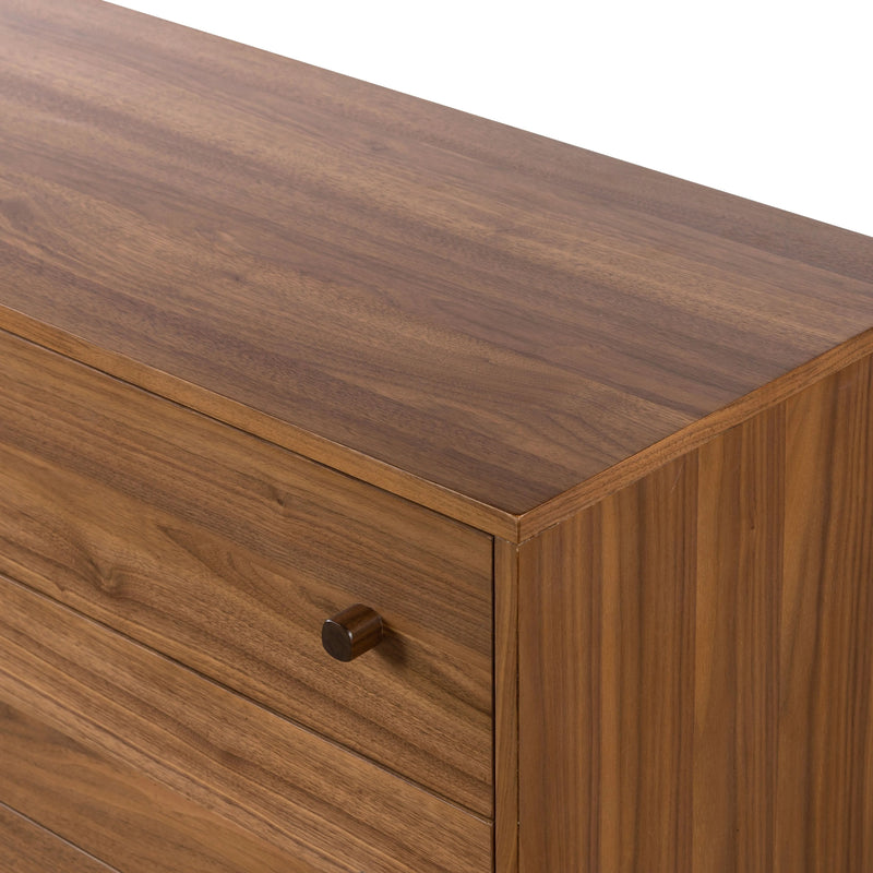 Arturo Natural Walnut 6 Drawer Dresser | shipping 5/30/2025