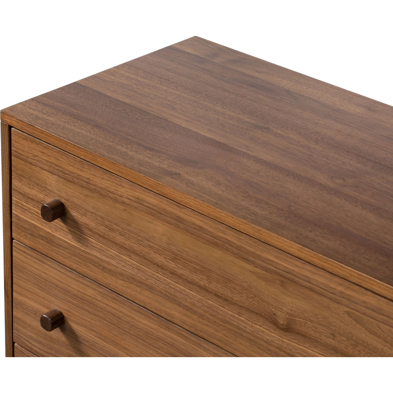 Arturo Natural Walnut 6 Drawer Dresser | shipping 5/30/2025