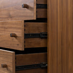 Arturo Natural Walnut 6 Drawer Dresser | shipping 5/30/2025