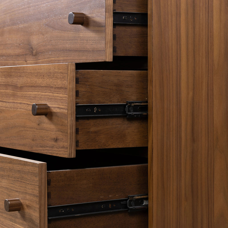 Arturo Natural Walnut 6 Drawer Dresser | shipping 5/30/2025