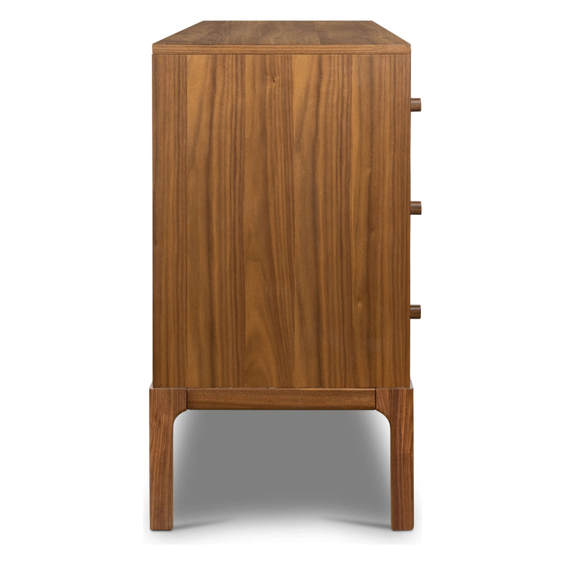 Arturo Natural Walnut 6 Drawer Dresser | shipping 5/30/2025