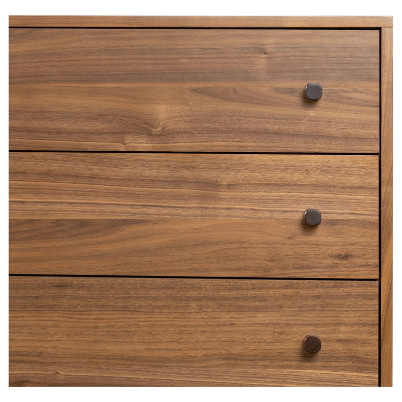 Arturo Natural Walnut 6 Drawer Dresser | shipping 5/30/2025