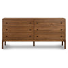 Arturo Natural Walnut 6 Drawer Dresser | shipping 5/30/2025