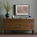 Arturo Natural Walnut 6 Drawer Dresser | shipping 5/30/2025