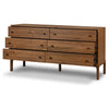 Arturo Natural Walnut 6 Drawer Dresser | shipping 5/30/2025