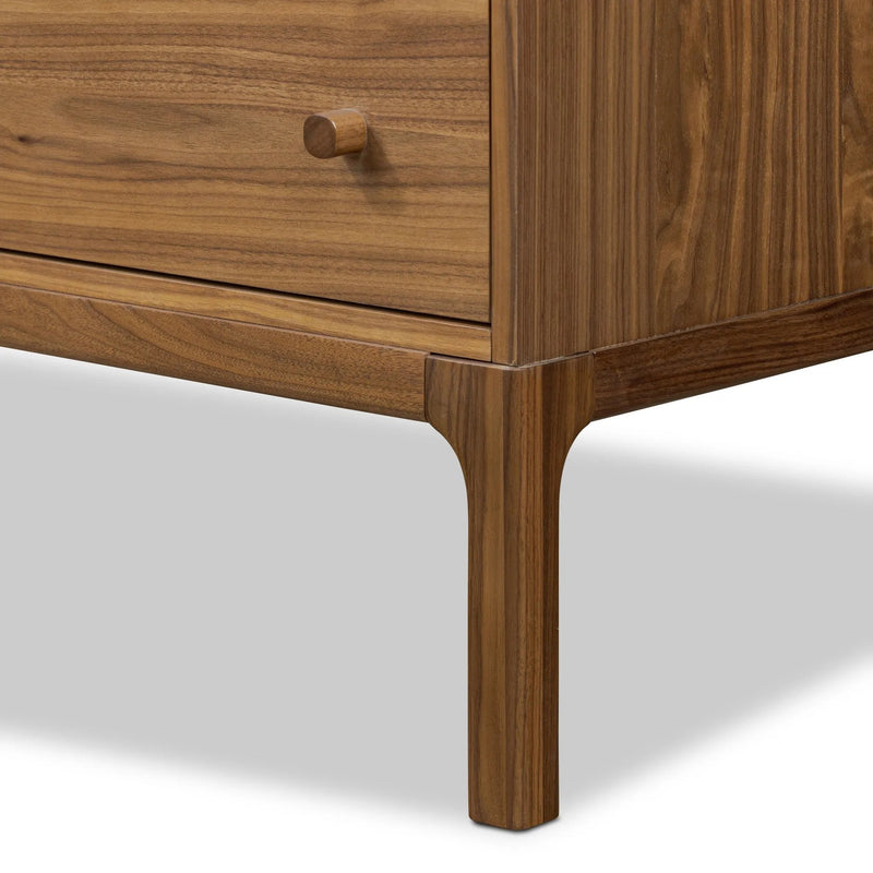 Arturo Natural Walnut Veneer 9 Drawer Dresser | ready to ship!