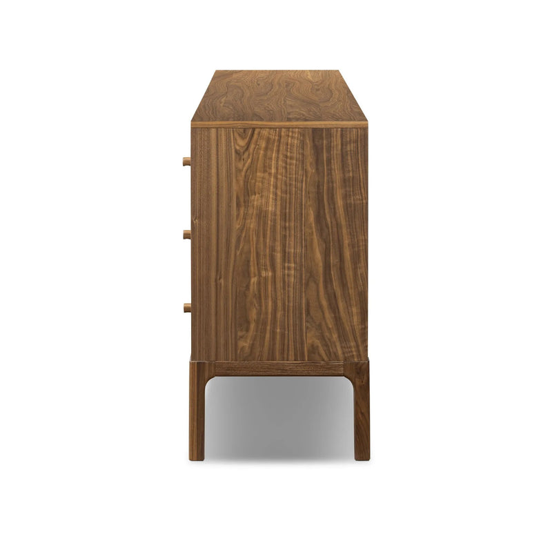 Arturo Natural Walnut Veneer 9 Drawer Dresser | ready to ship!