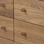 Arturo Natural Walnut Veneer 9 Drawer Dresser | ready to ship!