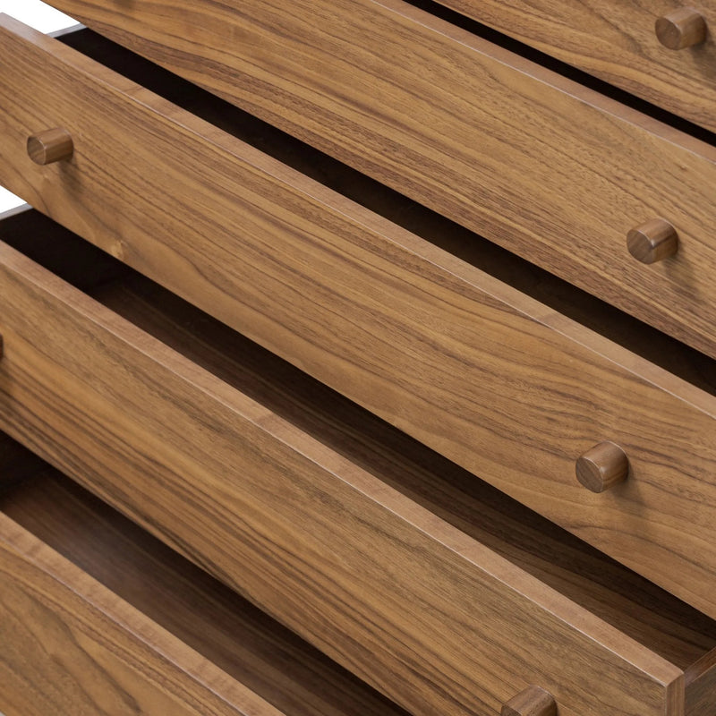 Arturo Natural Walnut Veneer Chest | shipping 6/9/2025