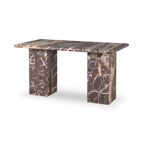 Arum Merlot Marble Desk | shipping 06/24/2025