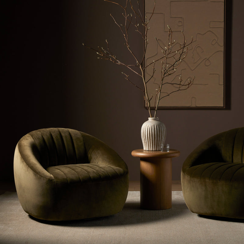 Audie Surrey Olive Swivel Chair | shipping 5/30/2025