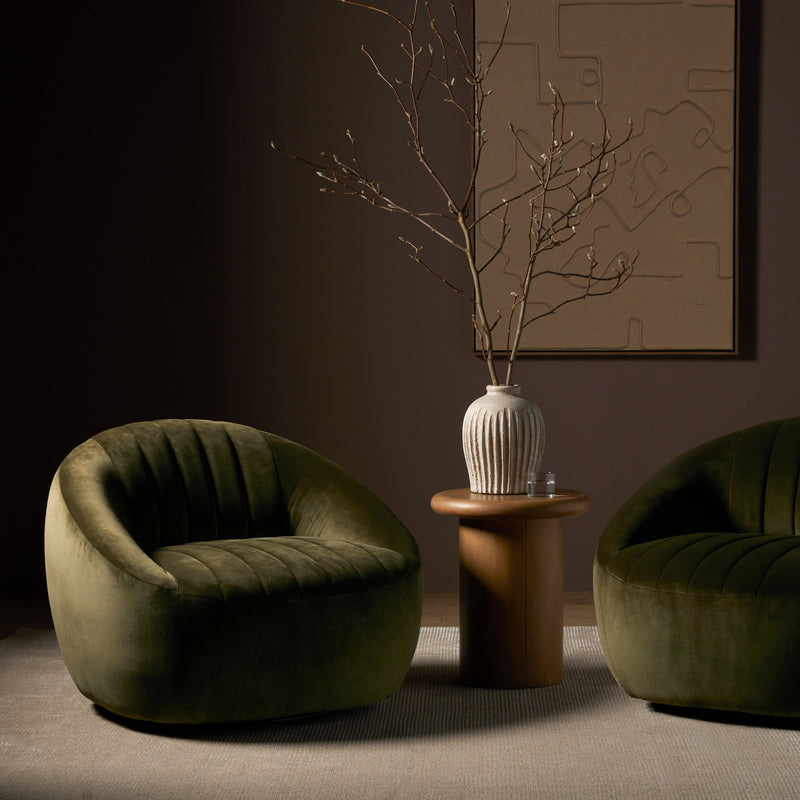 Audie Surrey Olive Swivel Chair | shipping 5/30/2025