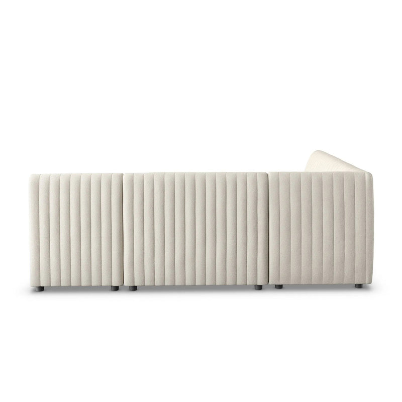 Augustine Capri Oatmeal L-Shape Dining Banquette