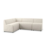 Augustine Capri Oatmeal L-Shape Dining Banquette