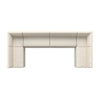 Augustine Capri Oatmeal U Shape Dining Banquette