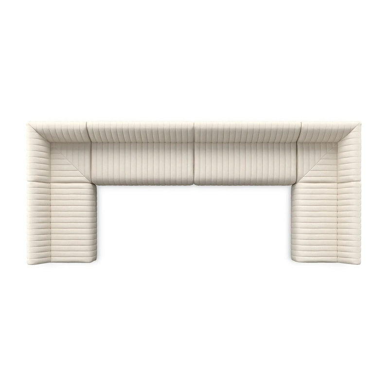 Augustine Capri Oatmeal U Shape Dining Banquette