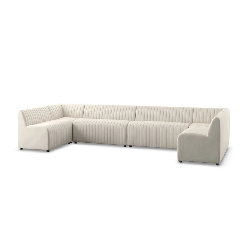 Augustine Capri Oatmeal U Shape Dining Banquette