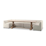Augustine Capri Oatmeal U Shape Dining Banquette