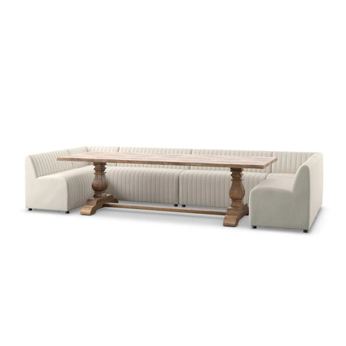 Augustine Capri Oatmeal U Shape Dining Banquette
