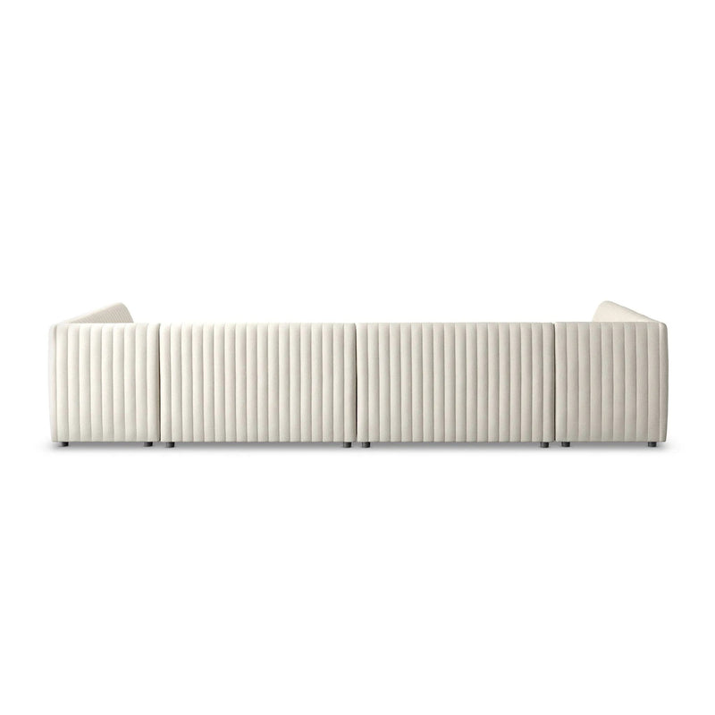 Augustine Capri Oatmeal U Shape Dining Banquette