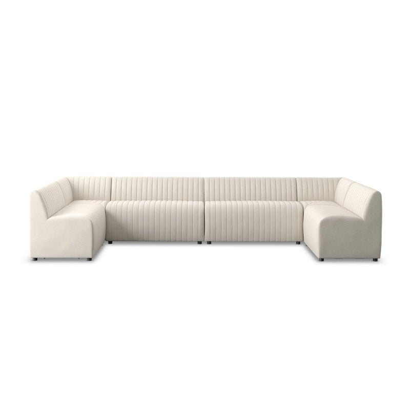 Augustine Capri Oatmeal U Shape Dining Banquette
