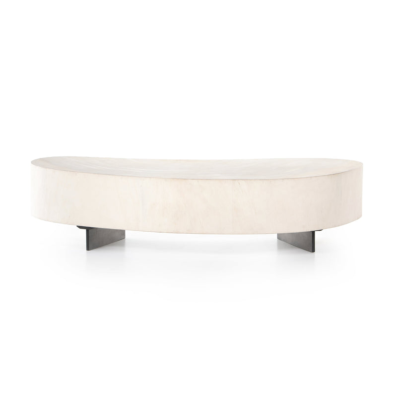 Avett Bleached Coffee Table Short Piece | ready to ship!