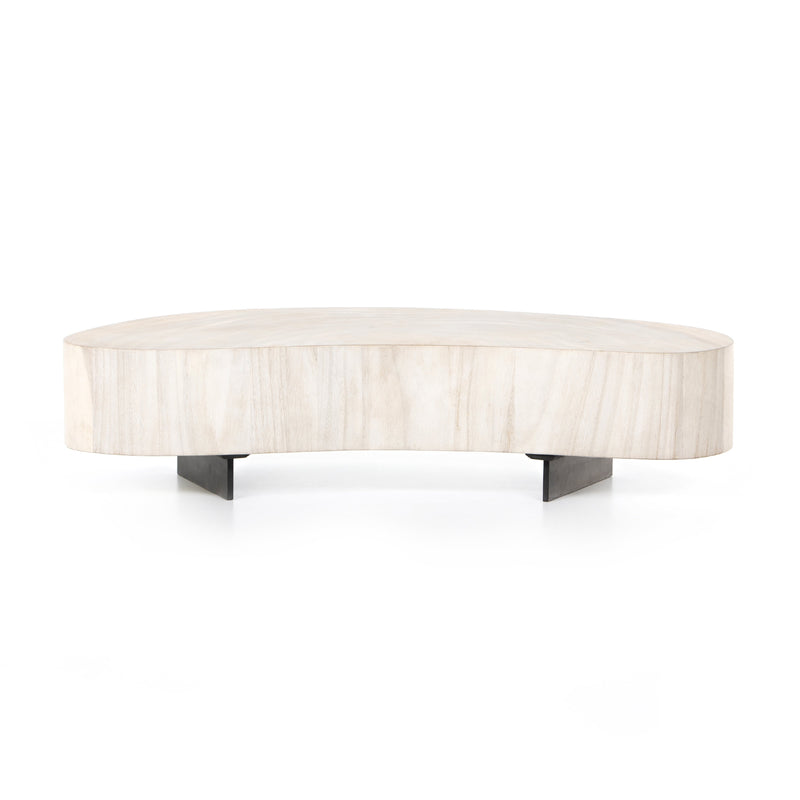 Avett Bleached Coffee Table Short Piece | ready to ship!