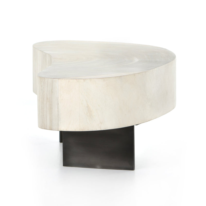 Avett Bleached Coffee Table Tall Piece | ready to ship!