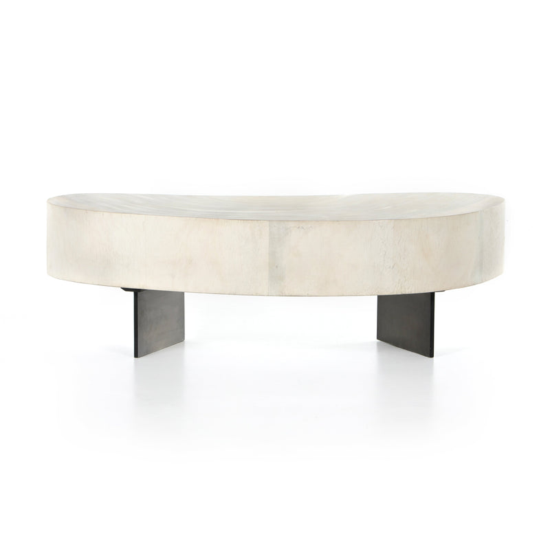 Avett Bleached Coffee Table Tall Piece | ready to ship!